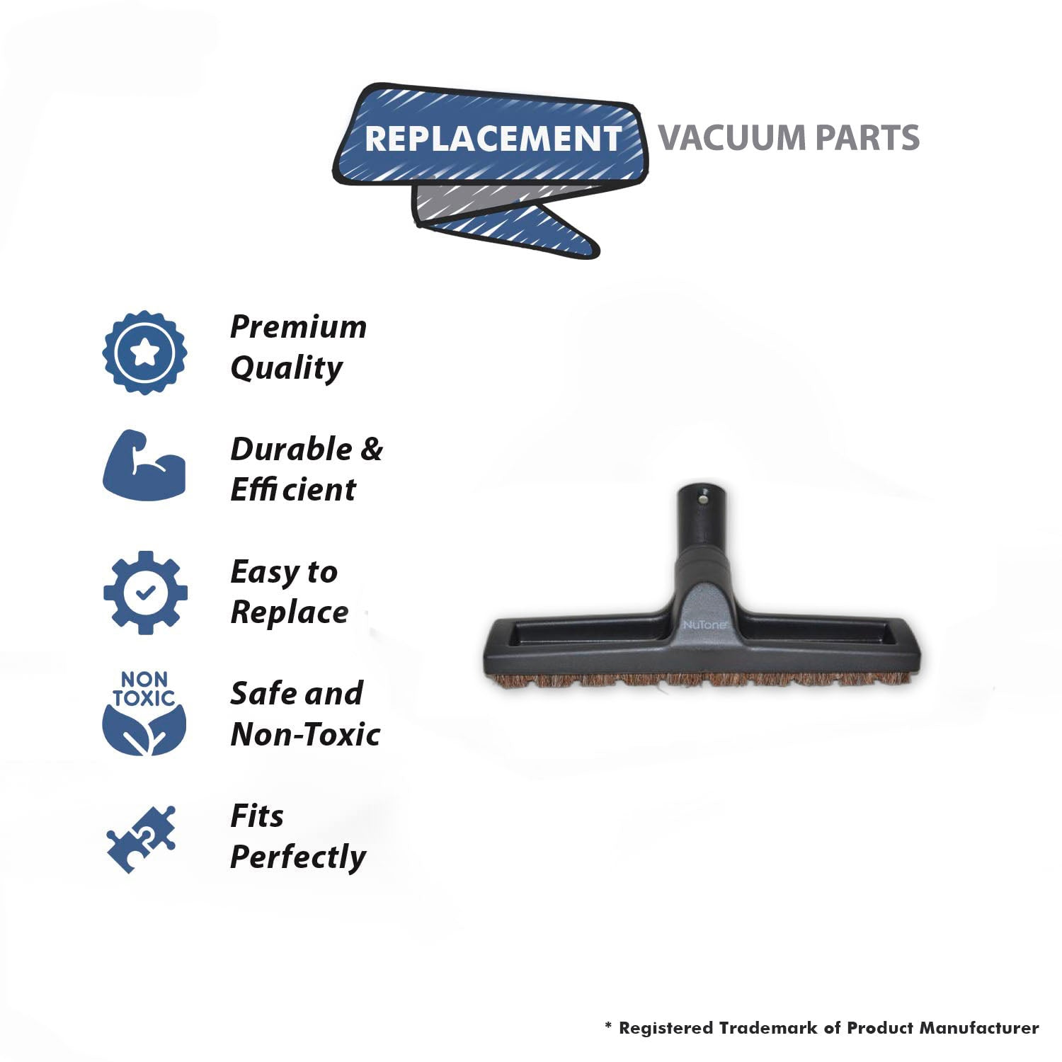 Topvacuumparts Replacement Part For Nutone Vacuum Cleaner Floor Tool # Compare To Parts CT-156B