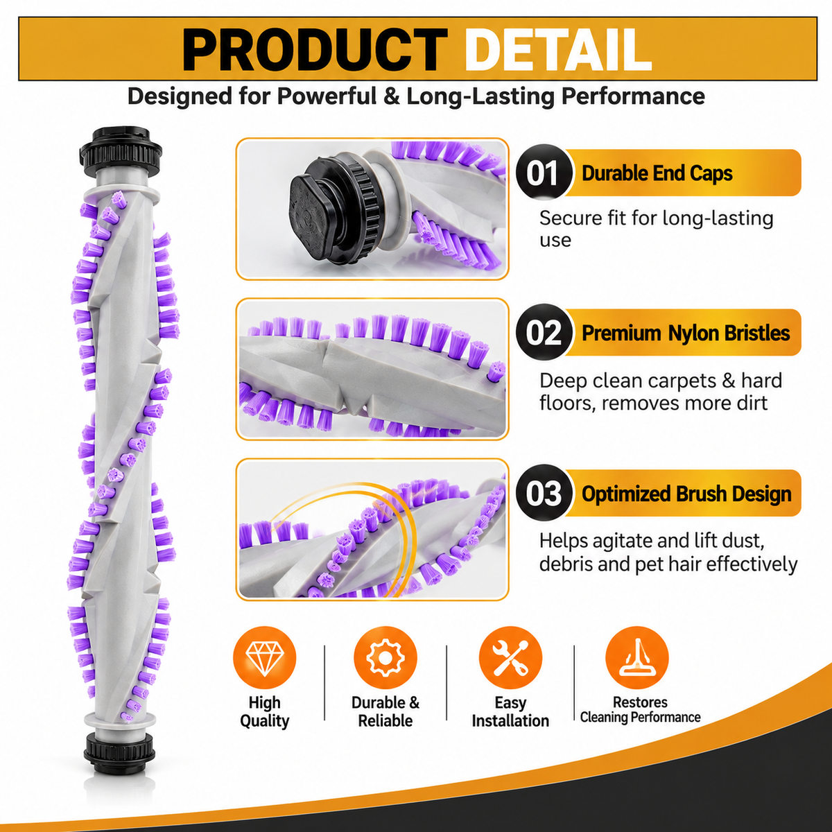 Topvacuumparts Filter Kit for Shark Navigator Lift Vacuum NV350 NV352 NV356E,Parts 1 HEPA Filter+1 Foam & 1 Felt Filter+1 Brush Roller+1 Belt & 2Wheel