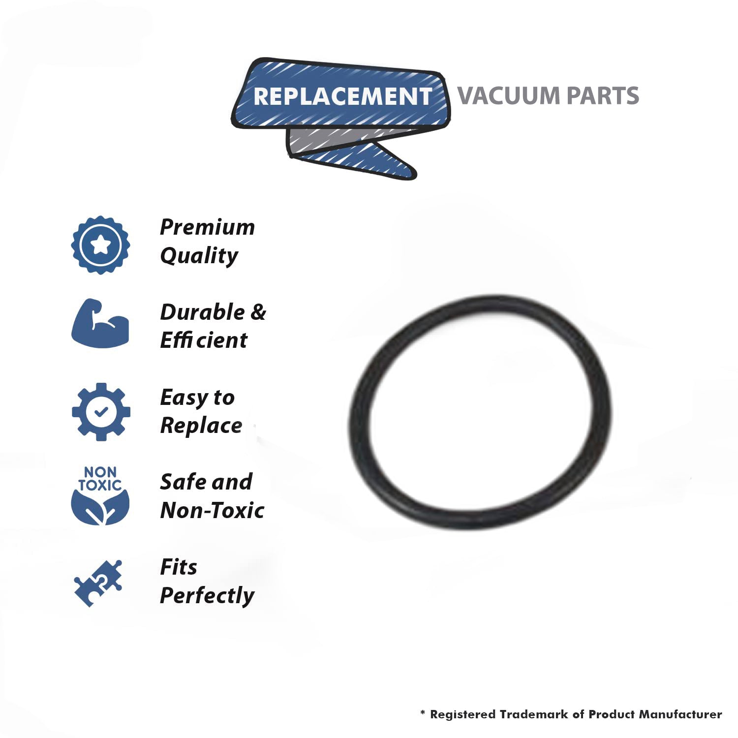 Topvacuumparts Replacement Part for Eureka 1402A Upright Vacuum Cleaner Round Belt # Compare to Part ER-1000