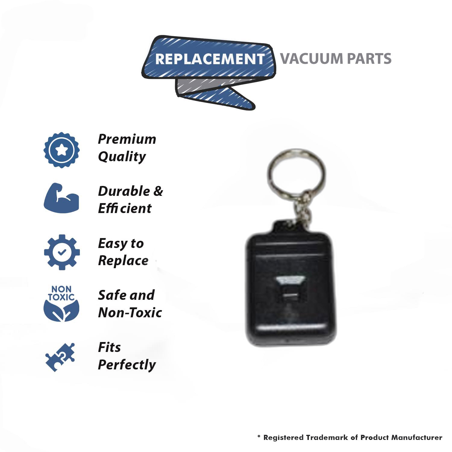 Topvacuumparts Replacement Part For Fit All Vacuum Cleaner Power Control Remote Key # compare to parts F190RFT-004