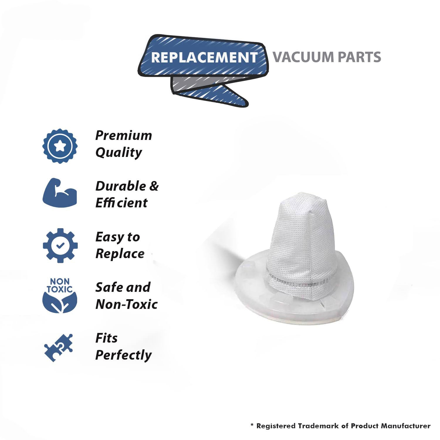 Topvacuumparts Replacement Part For Black And Decker CHV1410B Dust Filter # Compare to Part 90558113 01