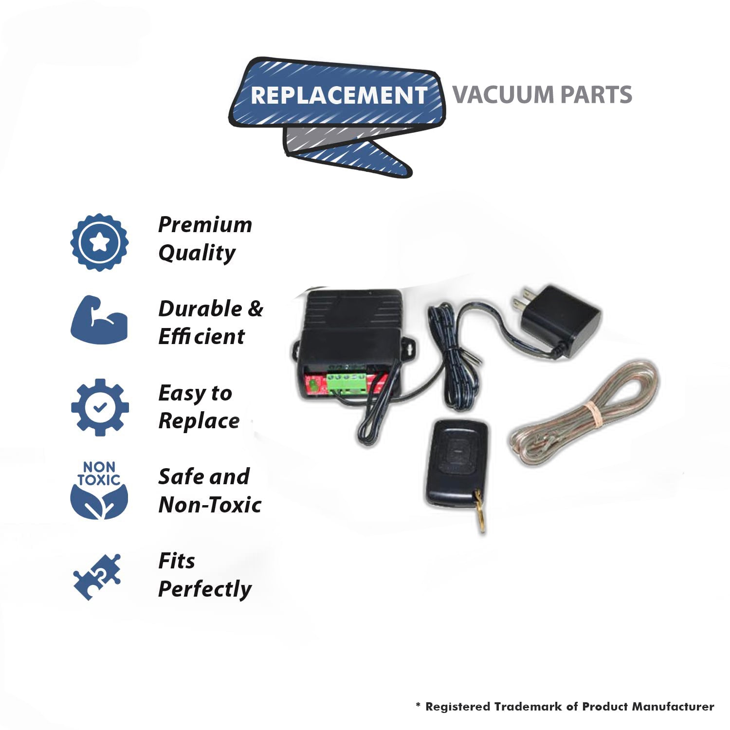 Topvacuumparts Replacement Part For Fit All Vacuum Cleaner Remote Cantrol # compare to part F835RFX1
