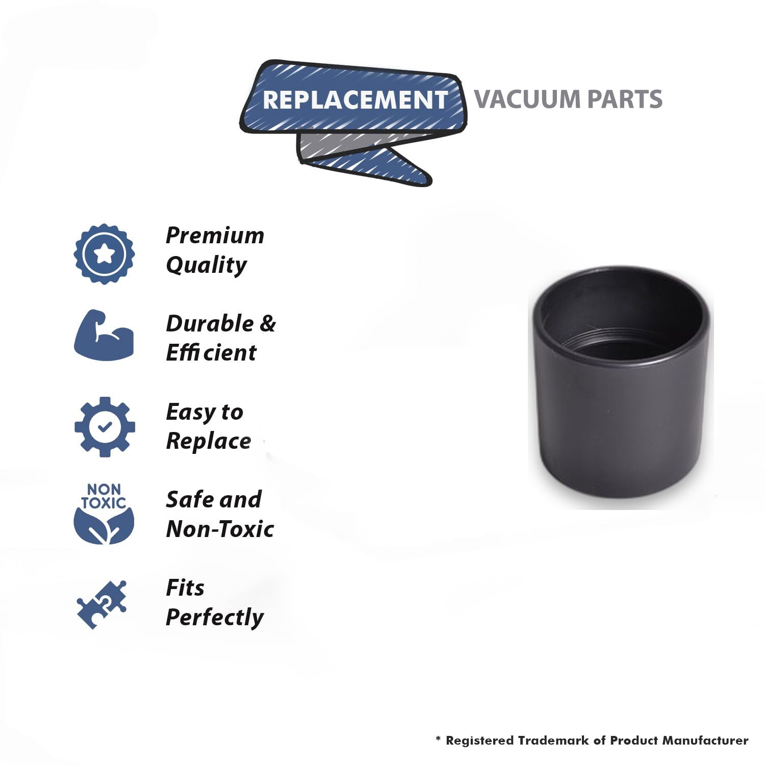 Topvacuumparts 2 Replacement Part For Shop-Vac Hose connectors 2 1/2 INCH # compare to part FHC-201C111