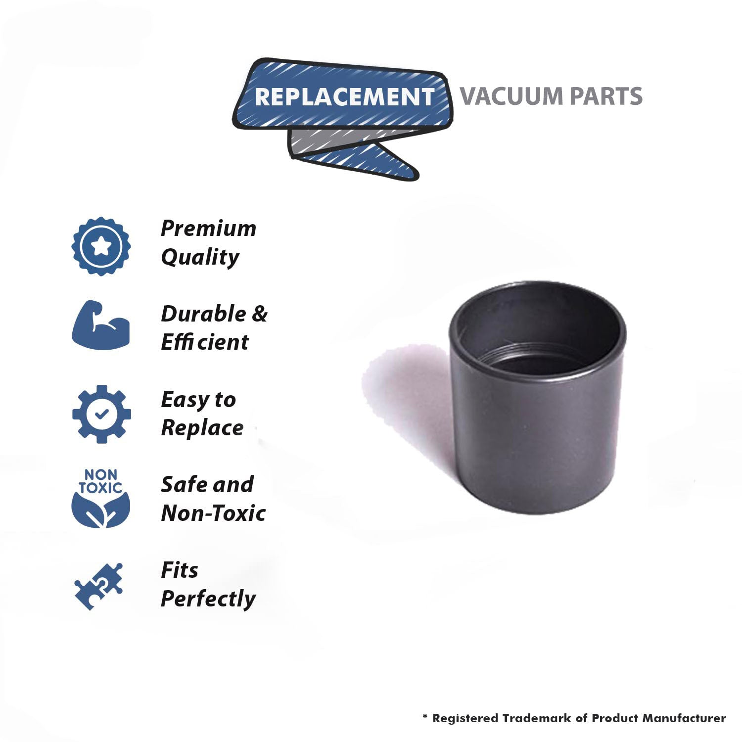 Topvacuumparts Replacement Part For Shop Vac (1 Pack) 2 1/2 Hose Coupling # compare to part FHC 201C111