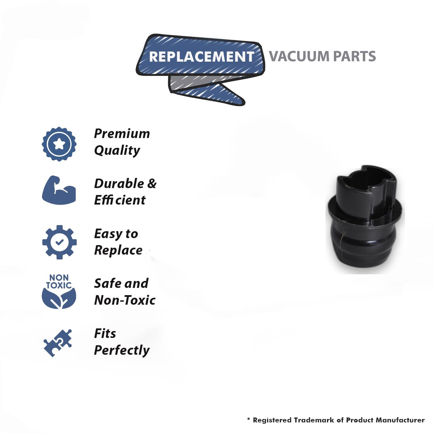 Topvacuumparts Replacement Part For Sharp EC12SX6, EC12TX6 Vacuum Cleaner Agitator Pulley # compare to part FPLYBA002VBK0