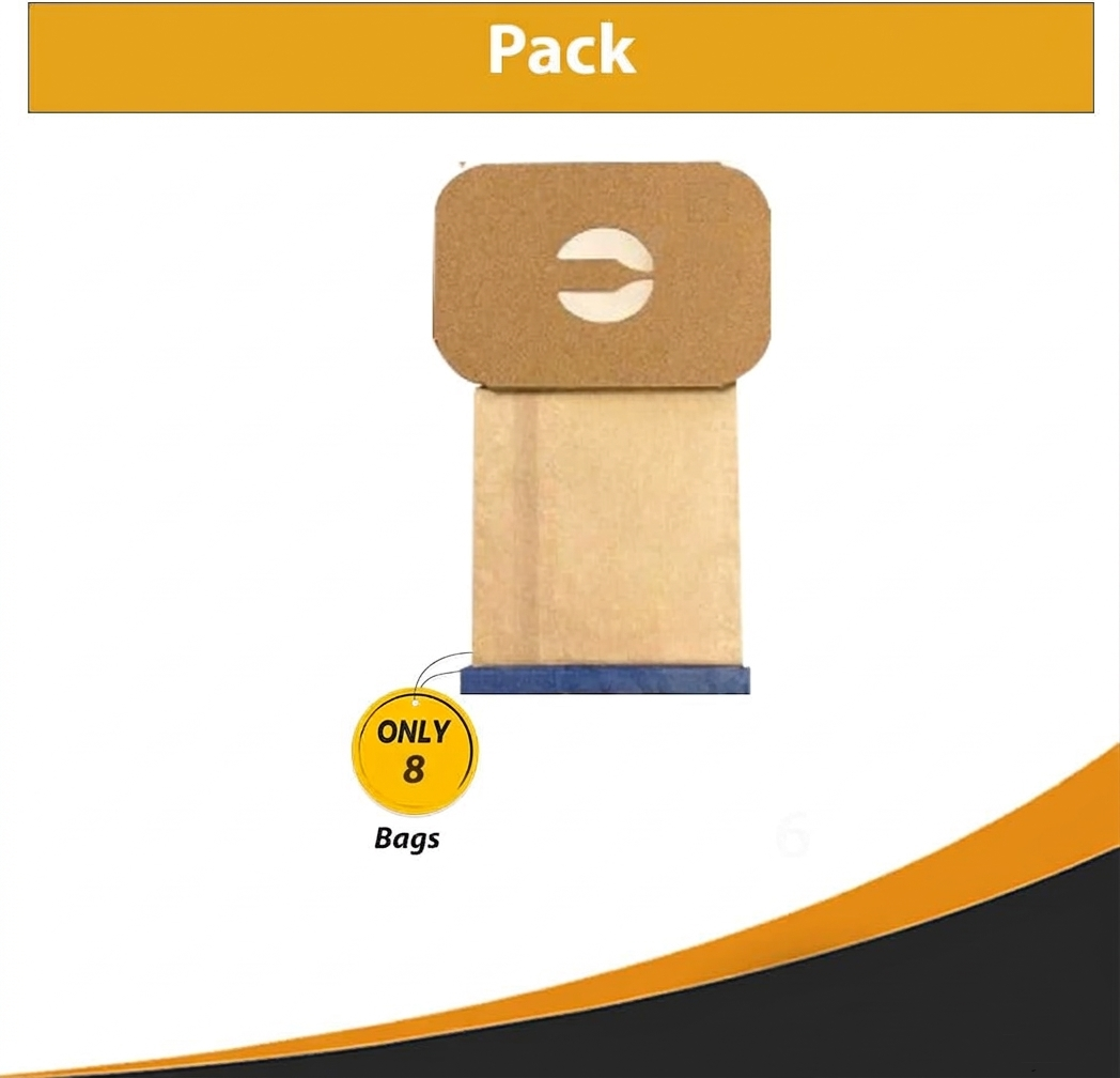 8 (Eight) Bags for Electrolux Canister Vacuum Style C - 4 Ply Bags with Rubber Seal