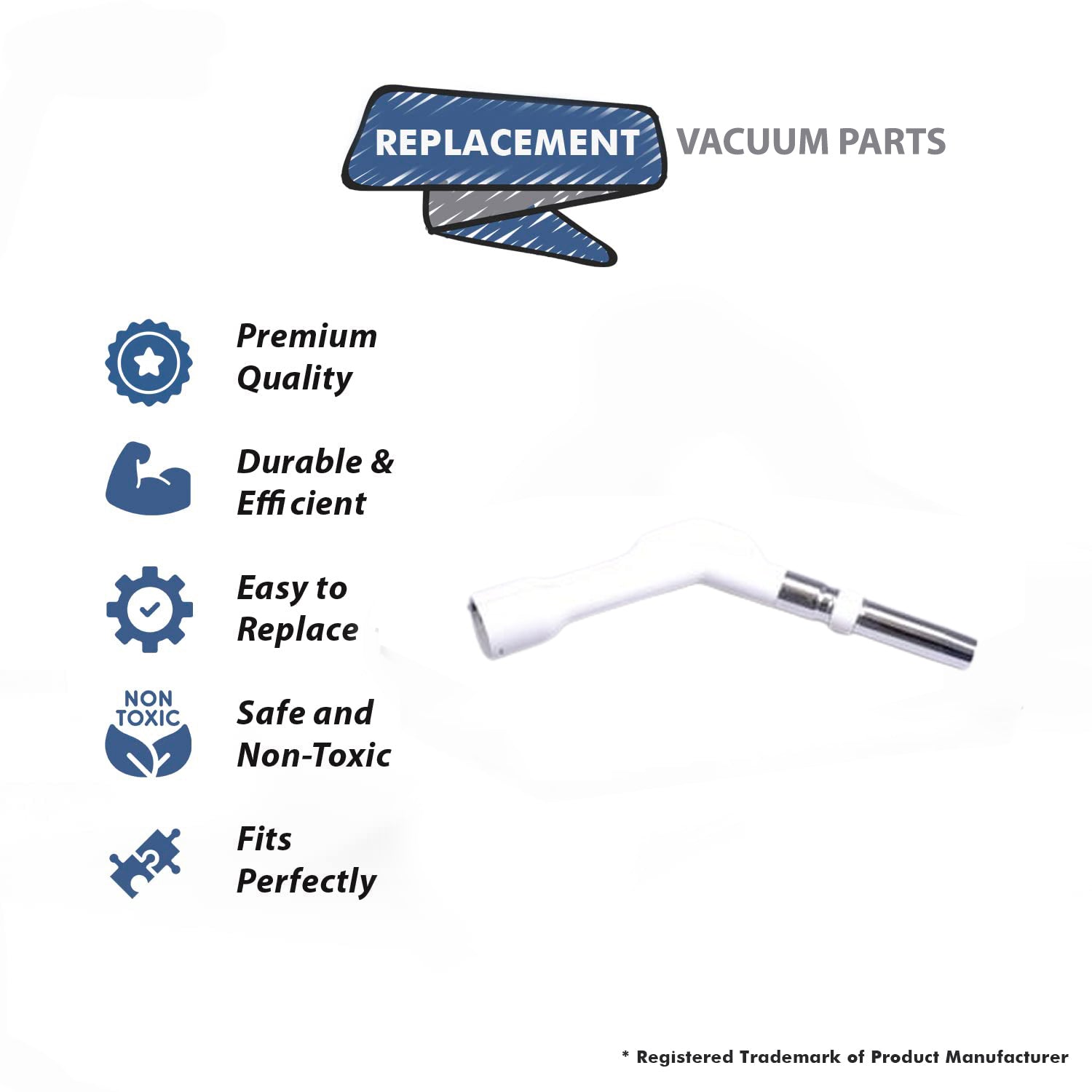 Topvacuumparts Replacement Part For Plastiflex Vacuum Cleaner Handle # Compare To Parts HD130EFR01