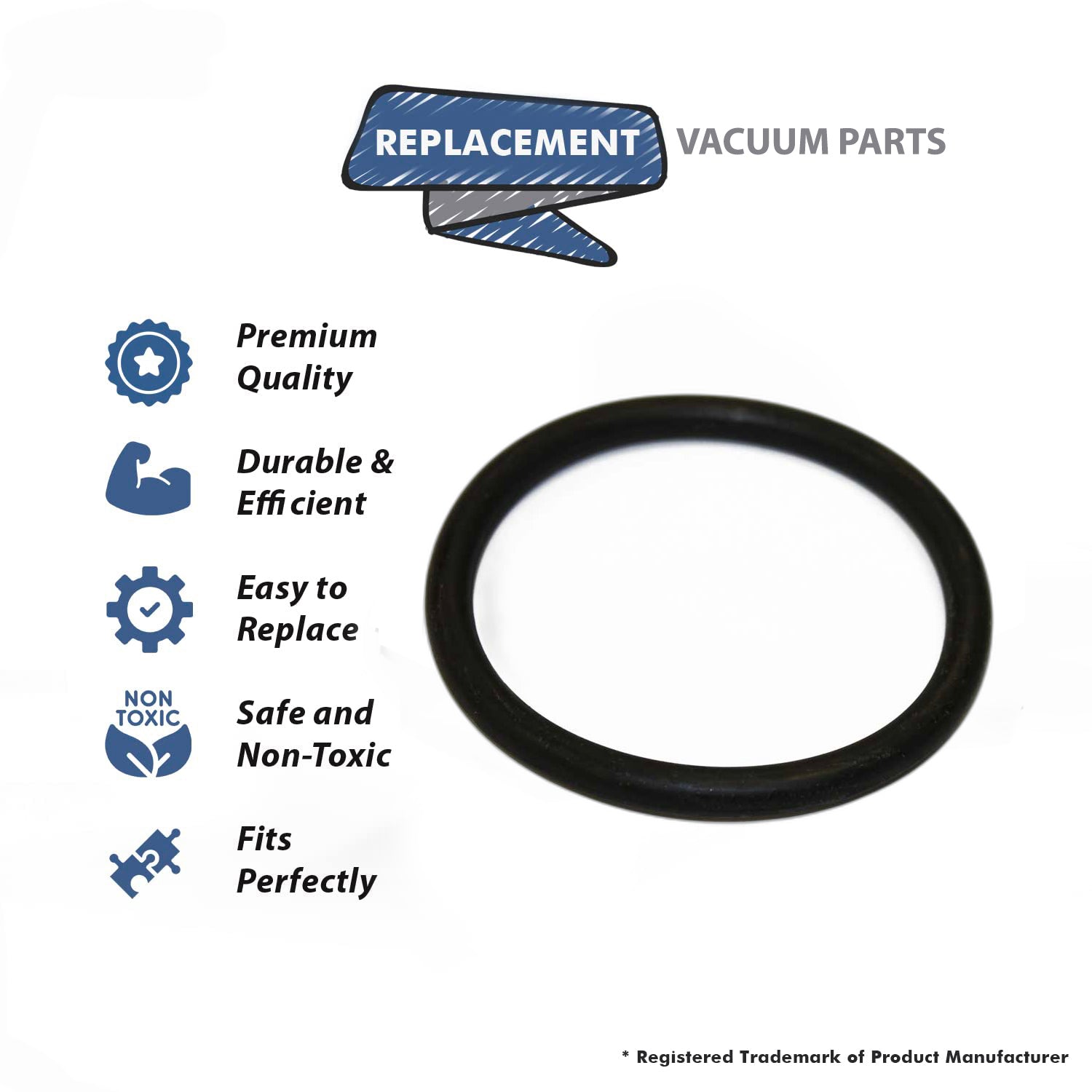 Topvacuumparts Replacement Part For Hoover Vacuum Cleaner Convertible/Decade 80 Round Belt # compare to part HR-1005