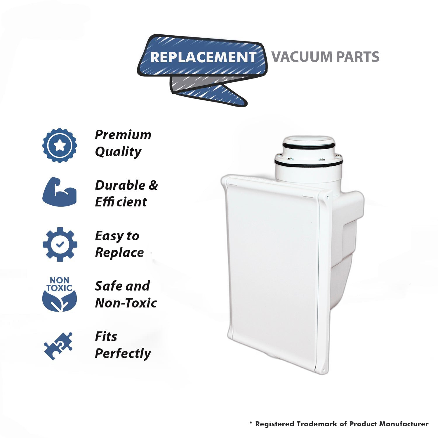 Topvacuumparts Replacement Part For Hide-A-Hose Vaccum Cleaner Valve Trim KIT #compare to parts HS4000W