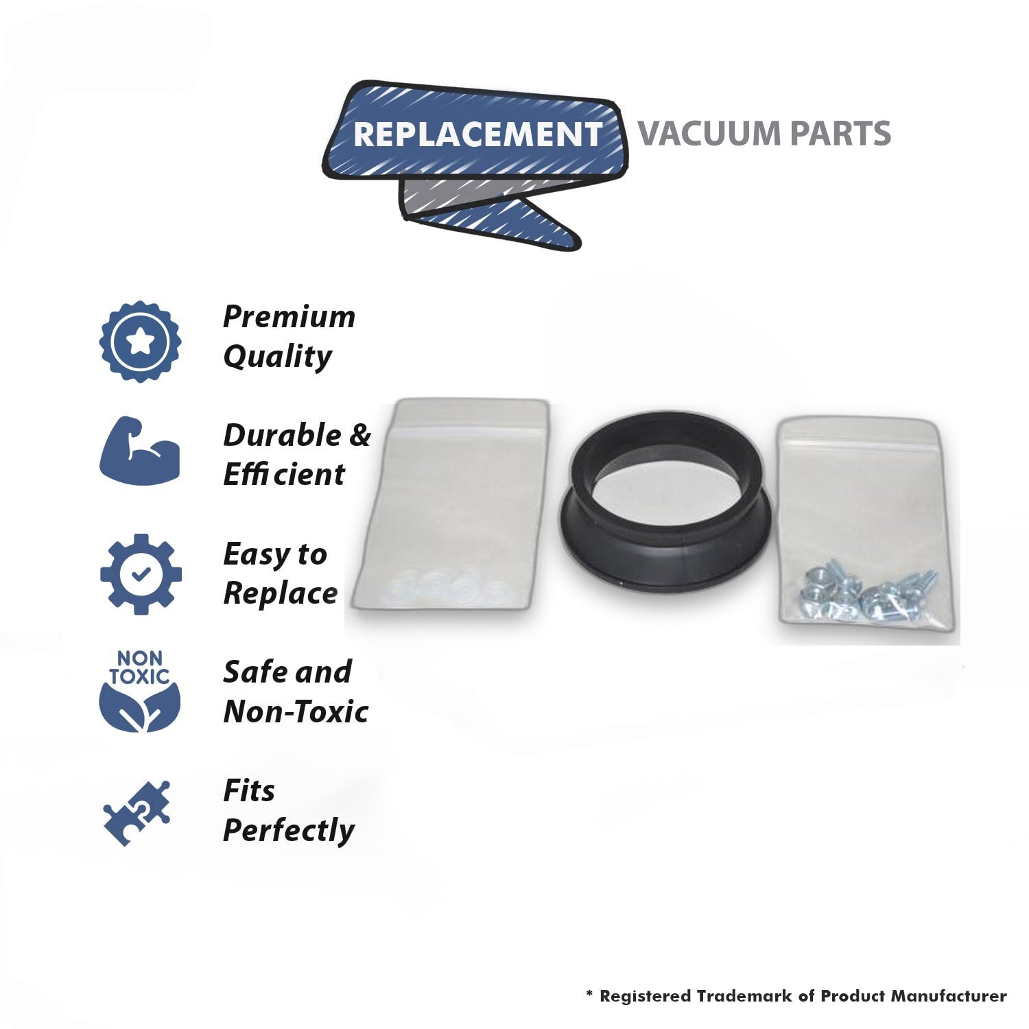 Topvacuumparts Replacement Part For Hide A Hose Vacuum Valve Locking Sleeve Kit # compare to part HS5000-LSKIT