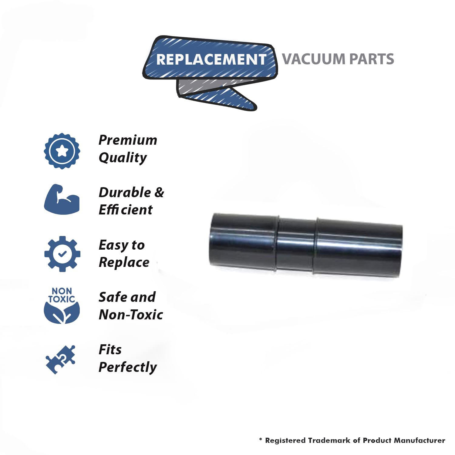 Topvacuumparts Replacement Part For Hide-a- Hose, 1 1/4 Hose To Tool Adapter # Compare to Part HS502118