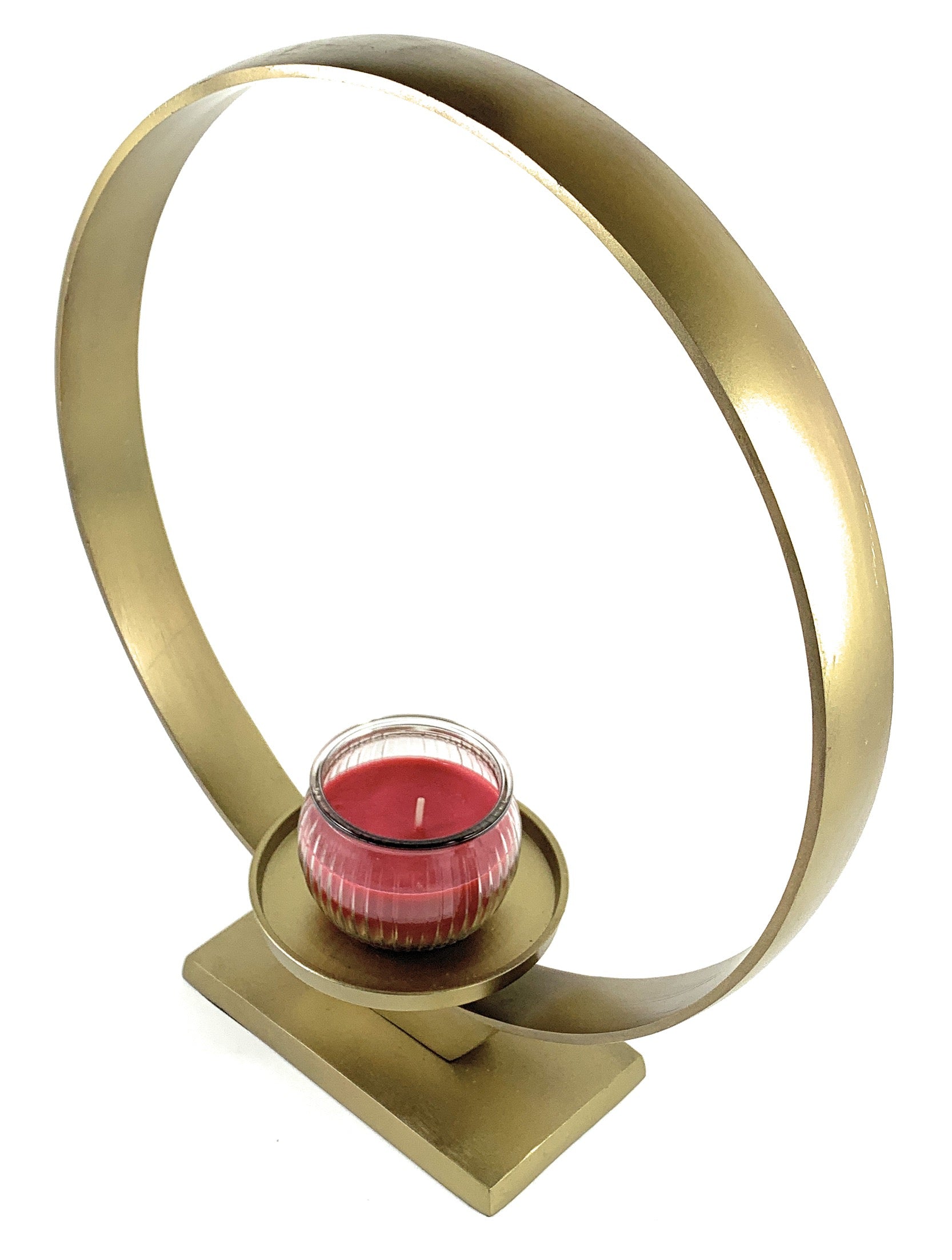 Vibhsa Golden Ring Candle Holder (15