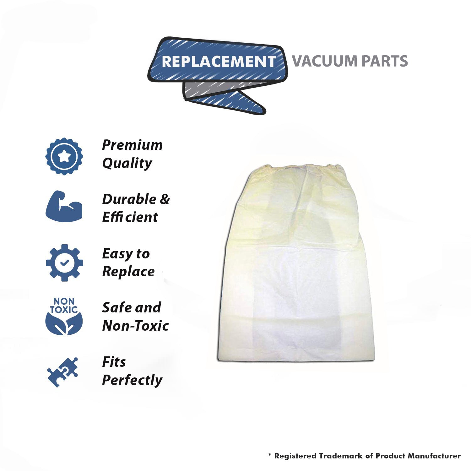 Topvacuumparts Micro Filtration Vacuum Cleaner Dust Bags Replacement For modern day 8 Gallon Central Vacuums 3 Pack # compare to part 720HF 5, 486866