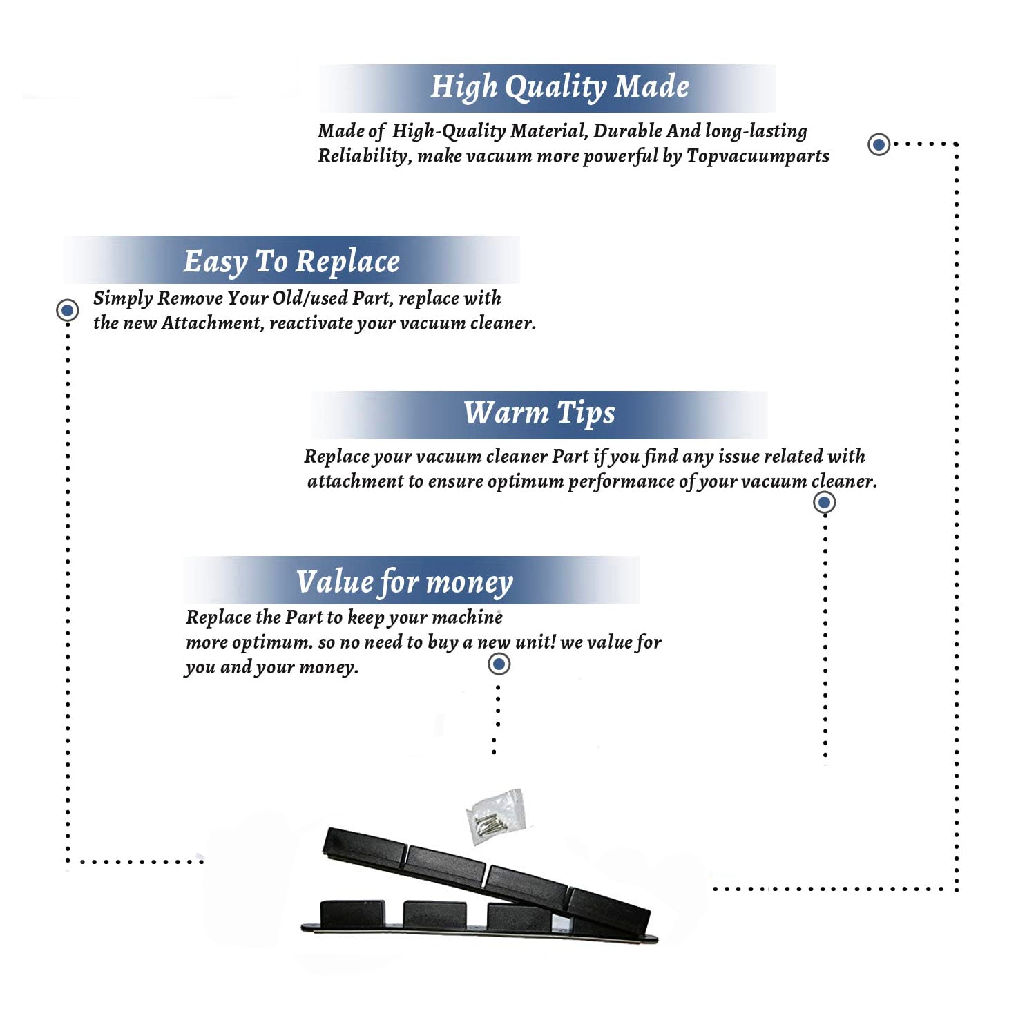 Topvacuumparts Replacement Part For Counter Sale Vacuum Cleaner 12