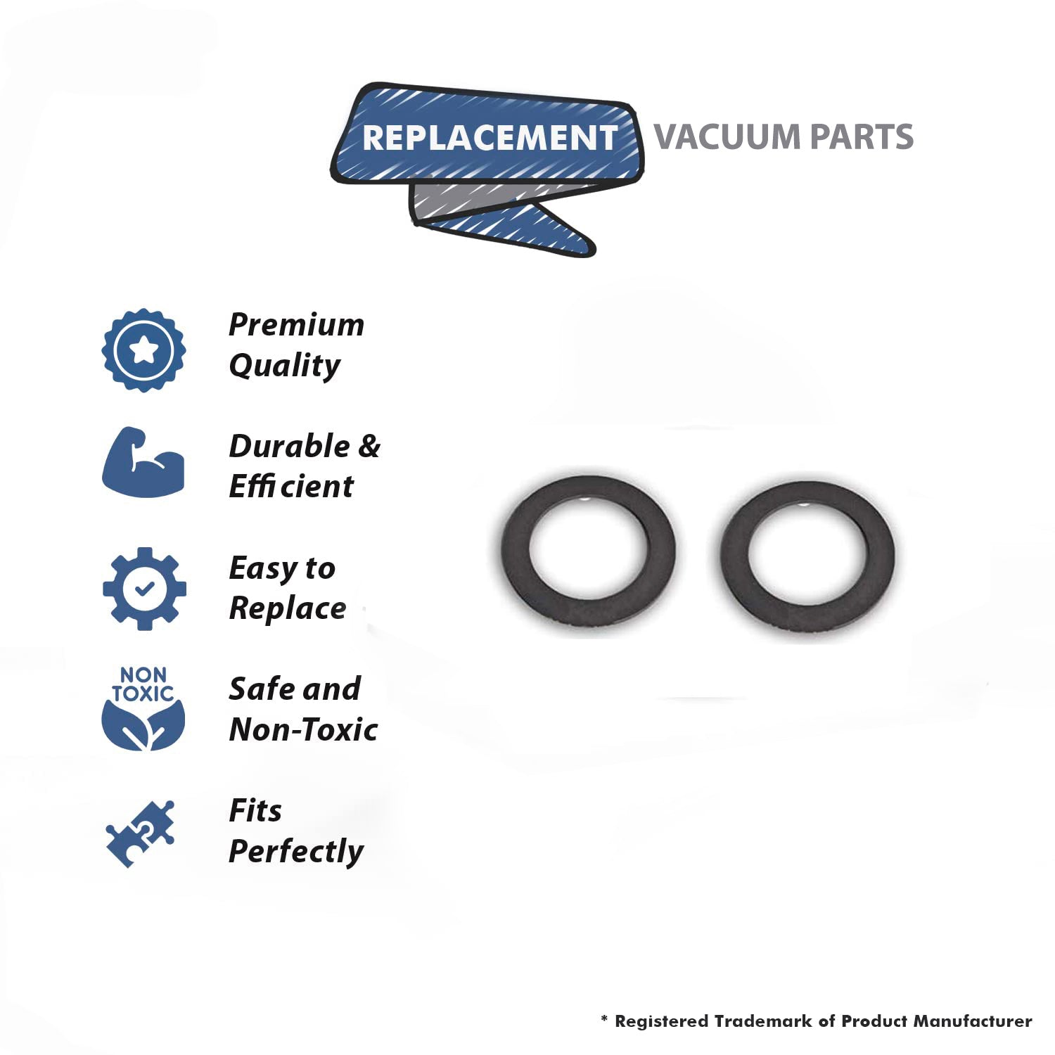 Topvacuumparts Replacement Part For Ametek Vacuum Cleaner Lamb Motor Two Gasket 7.2# compare to part MT294