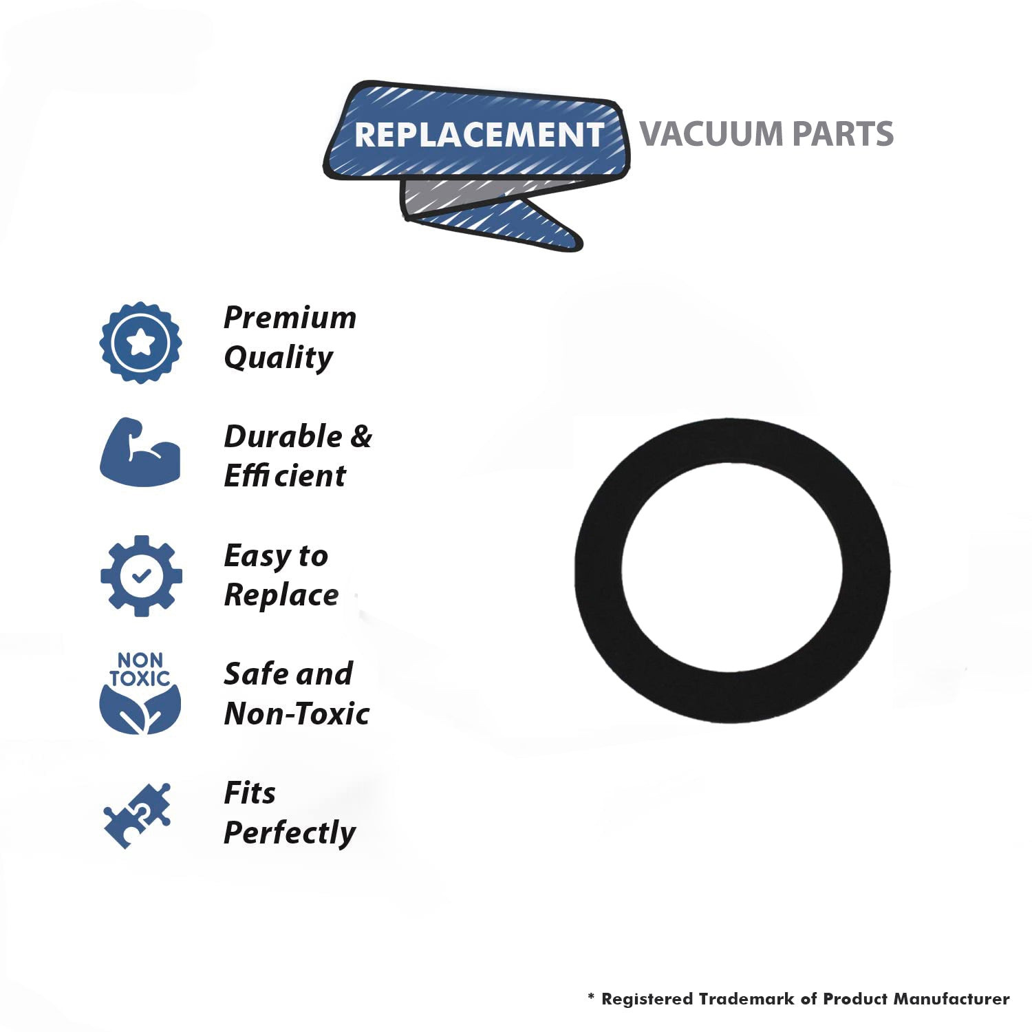 Topvacuumparts Replacement Part For Ametek Vacuum Cleaner Lamb Motor Three Gasket 7.2# compare to part MT294