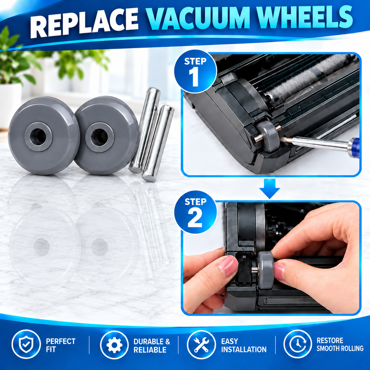 Topvacuumparts Brush Roller Kit for Shark Navigator Lift Away Vacuum  NV350 NV355 NV356 NV360 UV440 Replacement Part,1 Roller Brush+1 Belts+2 Wheels