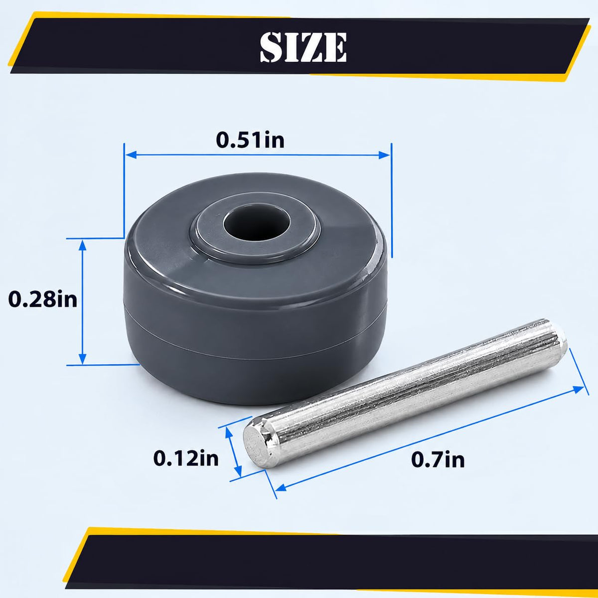 Topvacuumparts Replacement Wheels for Shark Navigator Lift-Away NV350 NV351 NV352, NV356E, NV360, NV350, NV351