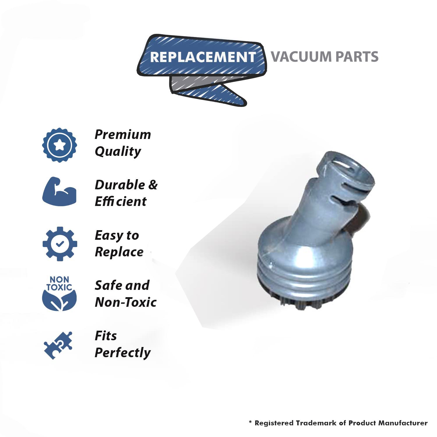 Topvacuumparts Replacement For Primo Nylon Grout Brush Fits MR100, Primo Vacuum Nylon Grout Brush # compare to part NYLONGROUT188