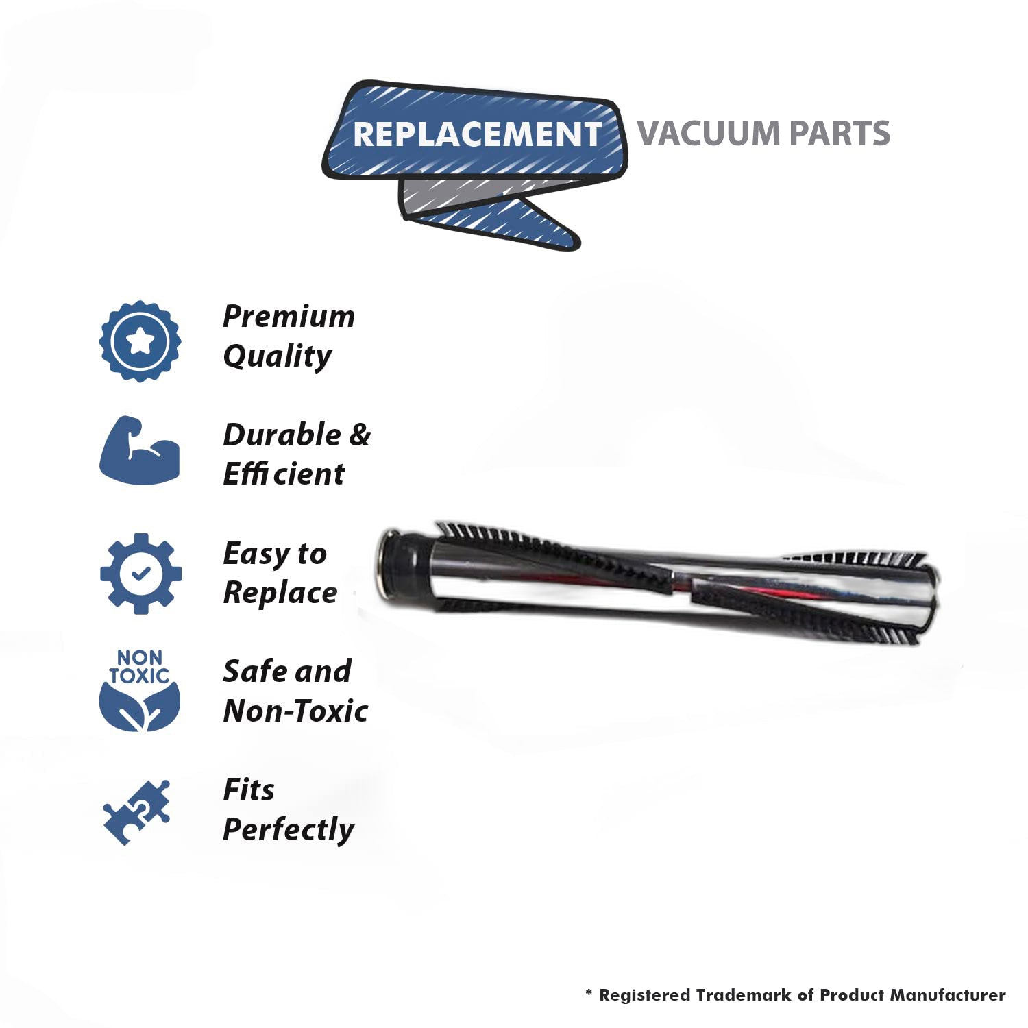 Topvacuumparts Replacement Part For Panasonic 12 Inch 4 Row 5100, 5200, 8320, 8330 Series Brushroll # compare to part PR-2000