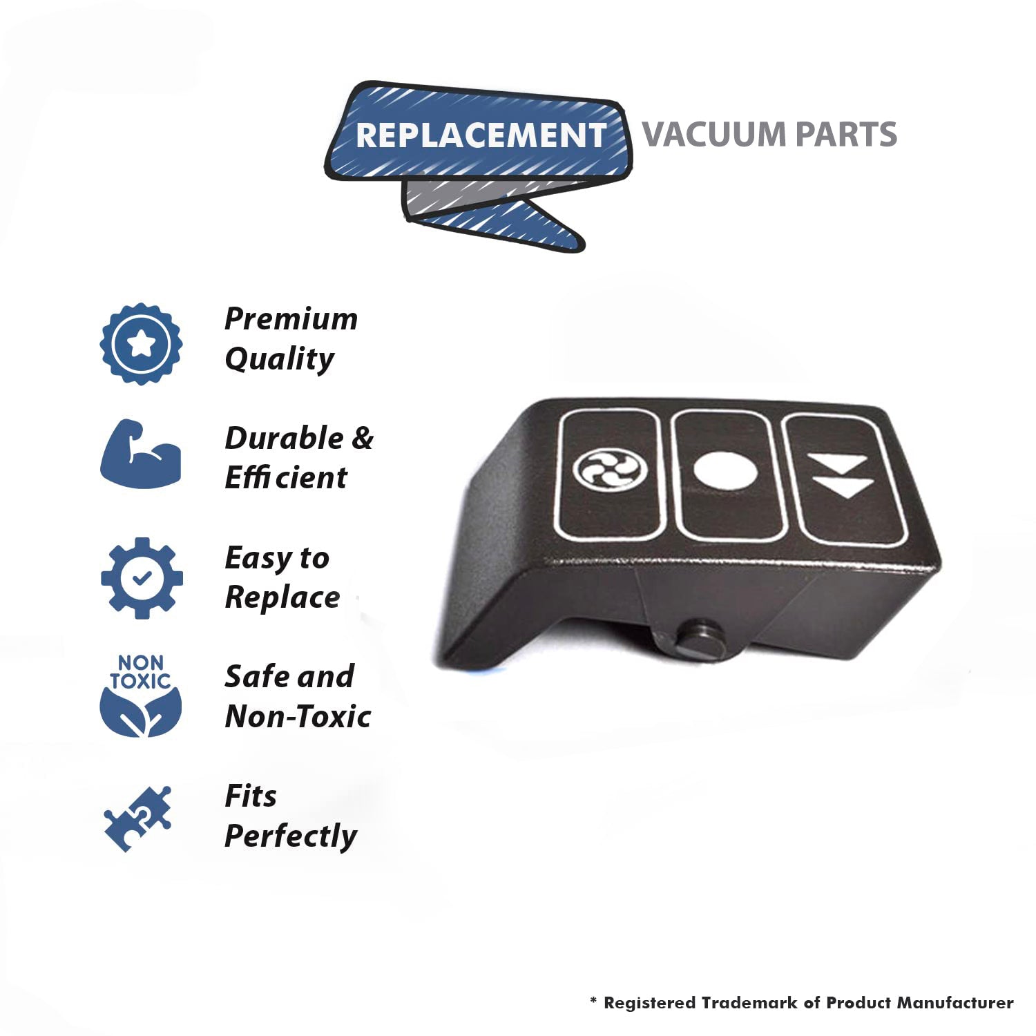 Topvacuumparts Replacement Part rexair  For E-2 Switch Pedal Compatible compare to parts 13446