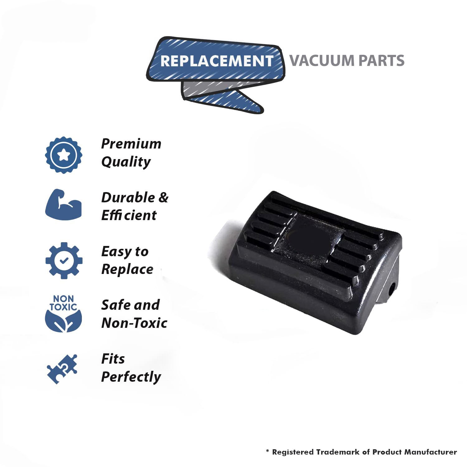 Topvacuumparts Replace Part For E2 Type 12 (e2 Gold) and E-2 (e SERIES) Dolly Latch Compatible With Part Number 7321