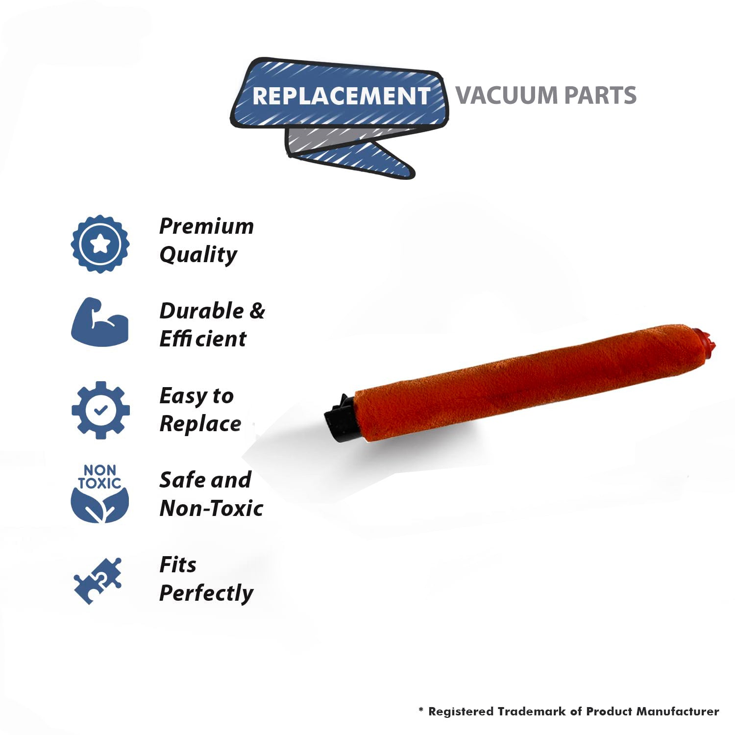 Topvacuumparts Replace Part For NV800, NV801, NV803 Soft Brushroll Compatible # compare to parts RB36-A