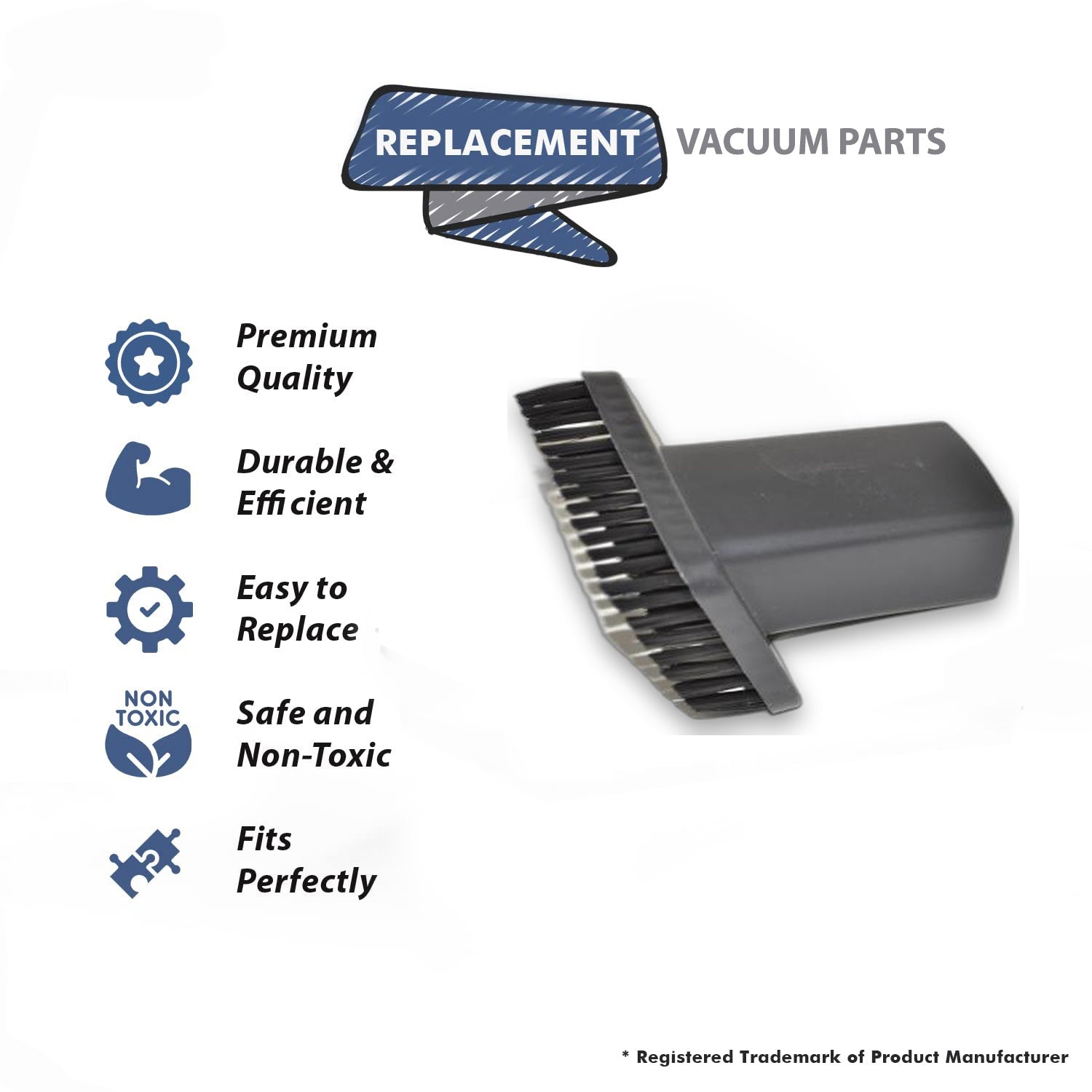 Topvacuumparts Replacement Part For readivac Storm Hand Vacuum Cleaner Dust Brush # compare to part RH2000 P204