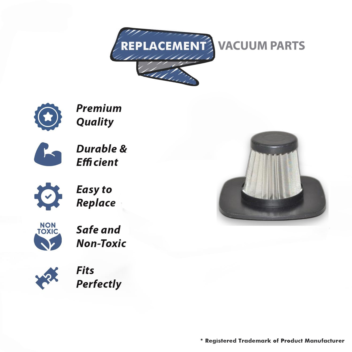 Topvacuumparts Replacement Part For Douglas Vacuum Cleaner Filter Readivac Strom # compare to part RH2000 P212