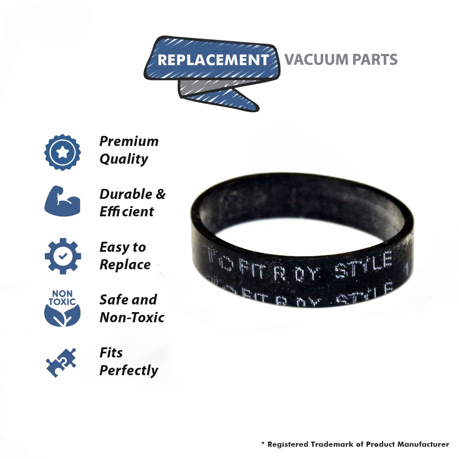 Topvacuumparts Replacement Part for Royal Hand Vacuum Cleaner Style 1 Belt # Compare to Part ROR-1040