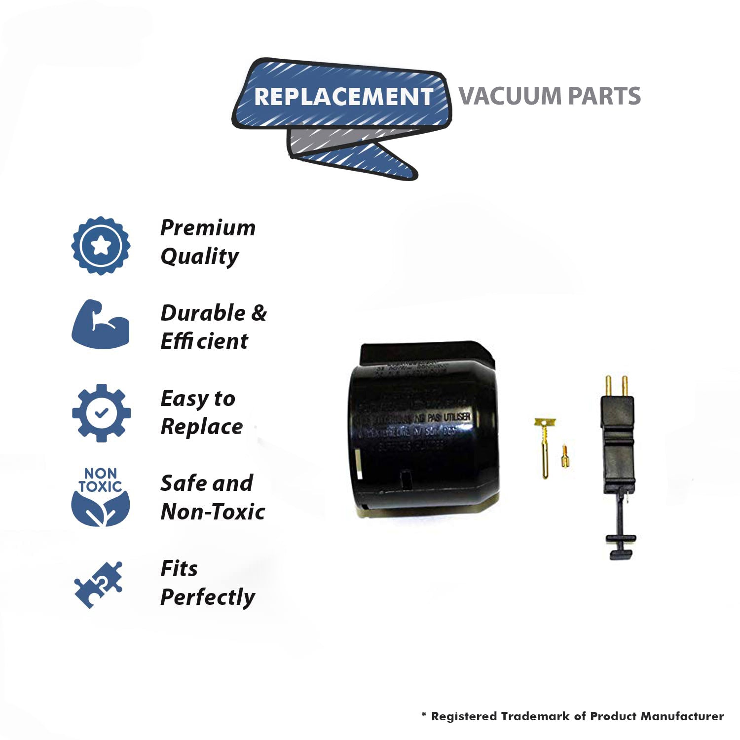 Topvacuumparts Replacement Part For Built-In Vaccum Cleaner Conversion Kit, Direct Connect Plastiflex Hoses # compare to part SH400DC-R01