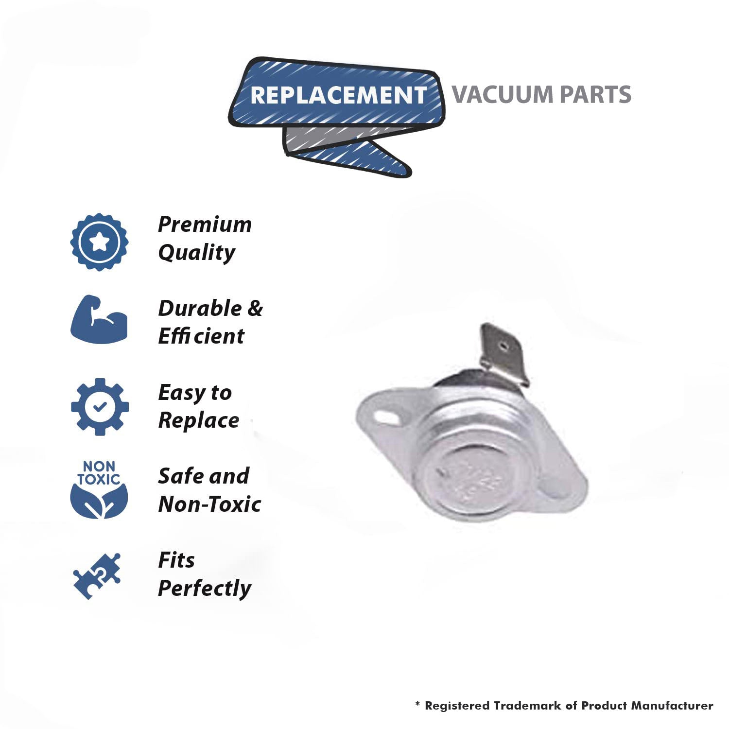 Topvacuumparts Heater Switch 200 Degree Limit Replacement Part For Heat Smart SDF1500, SSG1500 Models # compare to part SSF106