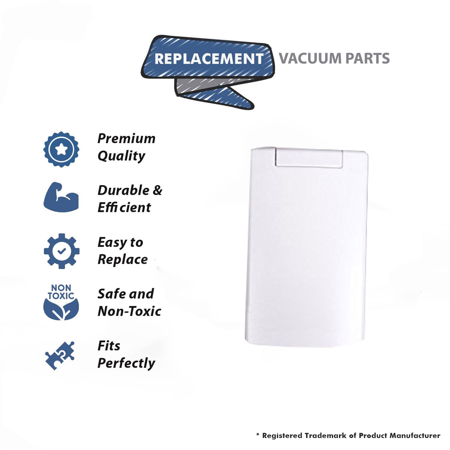 Topvacuumparts Replacement Part For Plastiflex Central Vacuum VEX R, White Inlet Valve and Covers # compare to part SV8026
