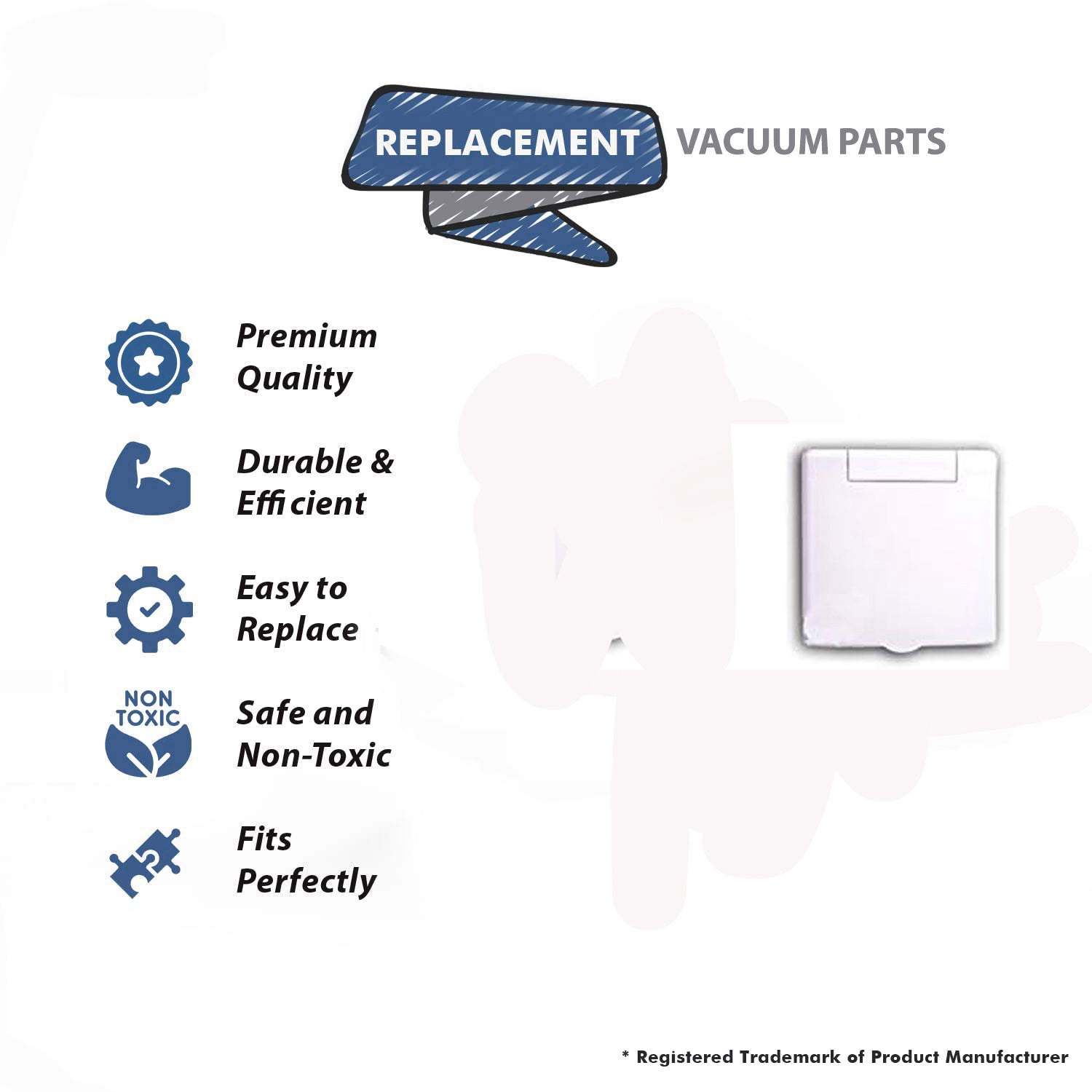 Topvacuumparts Replacement Part For Plastiflex Cv-Vex-S White Inlet Valve 2# compare to part SV8228