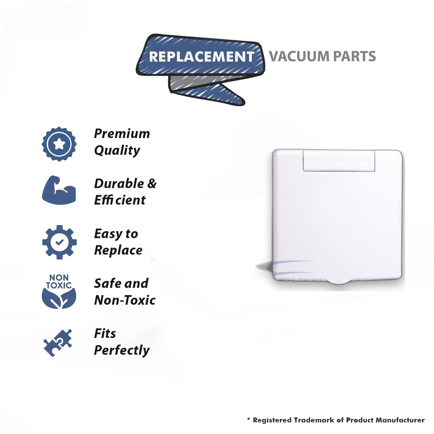 Topvacuumparts Replacement Part For Plastiflex White Inlet Valve Cv-Vex-S # compare to part SV8228