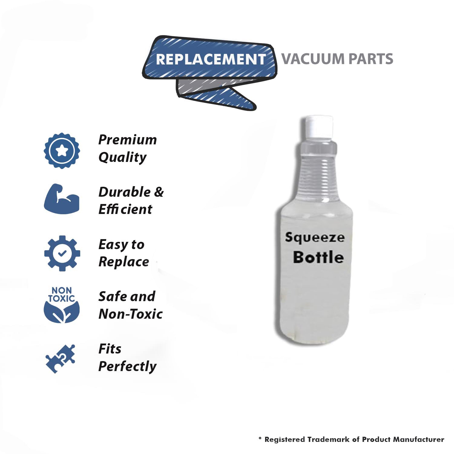 Topvacuumparts Replacement For Core Vacuum Cleaner Squeeze Bottle 32oz # Compare to Part UGDP-32