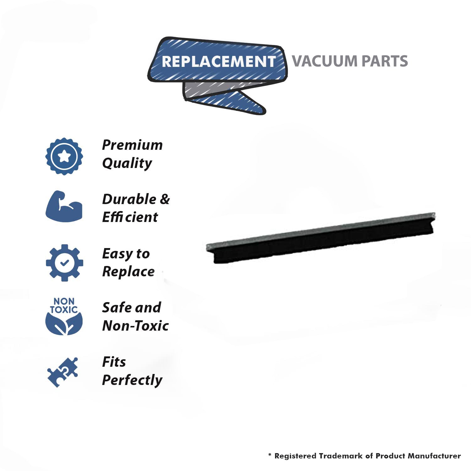Topvacuumparts Replacement Part For Fitall Un-125 Vacuum Cleaner Brush Strip # compare to part UN125-BI