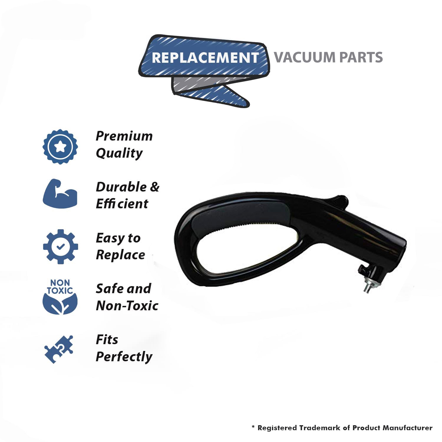 Topvacuumparts Replacement Part For Evalution-Bernina Model 6300, 6500C, 6508C Vacuum Handle Grip # compare to part V700011501A