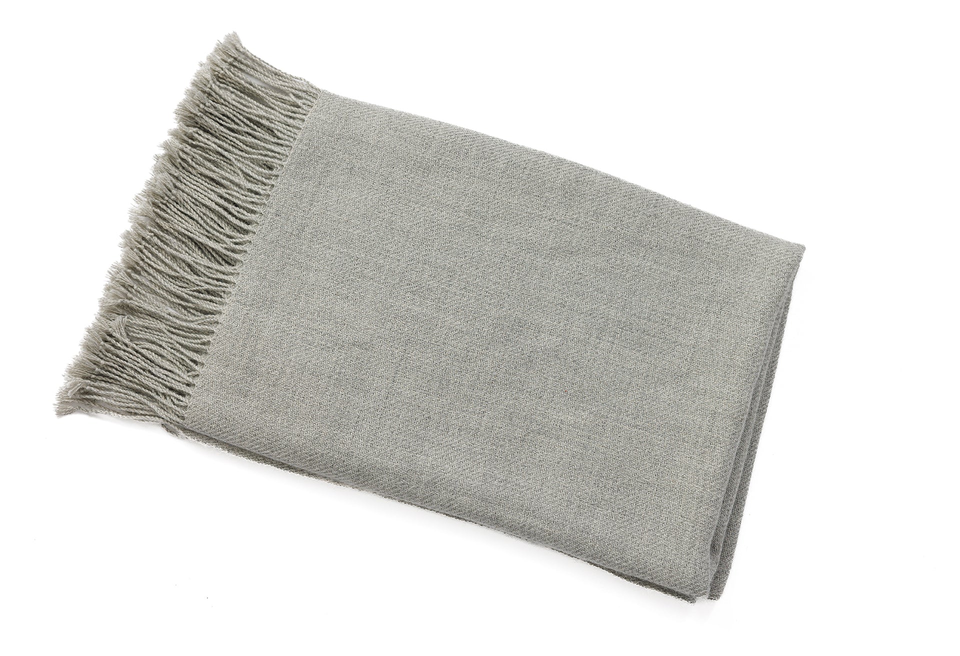 Handloomed 100% Undyed Alpaca Graphite Baby Alpaca Throw Blanket From Peru - Wasi Collection