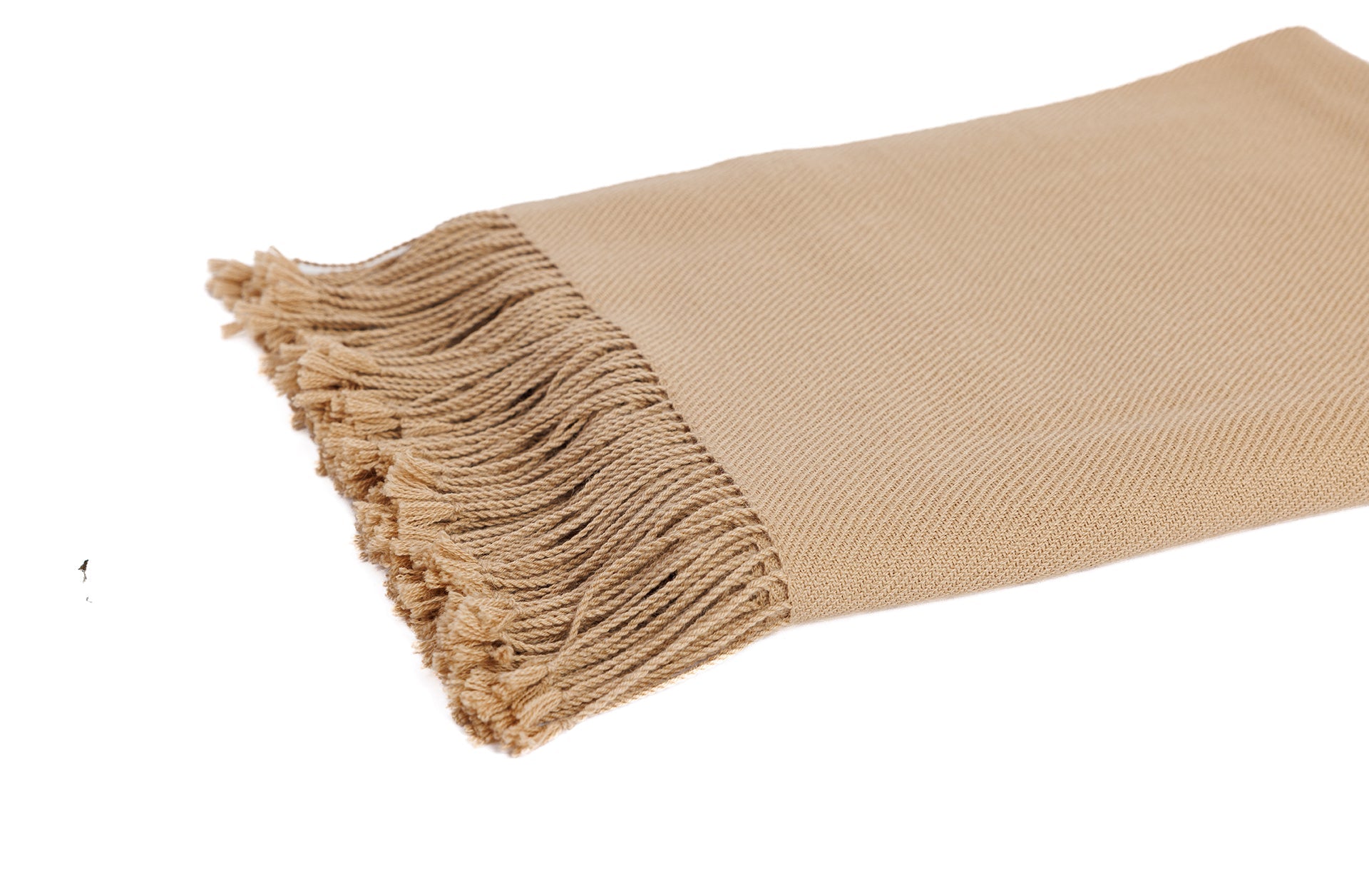 Handloomed Undyed 100% Baby Alpaca - Rich Brown Throw Blanket From Peru - Wasi Collection