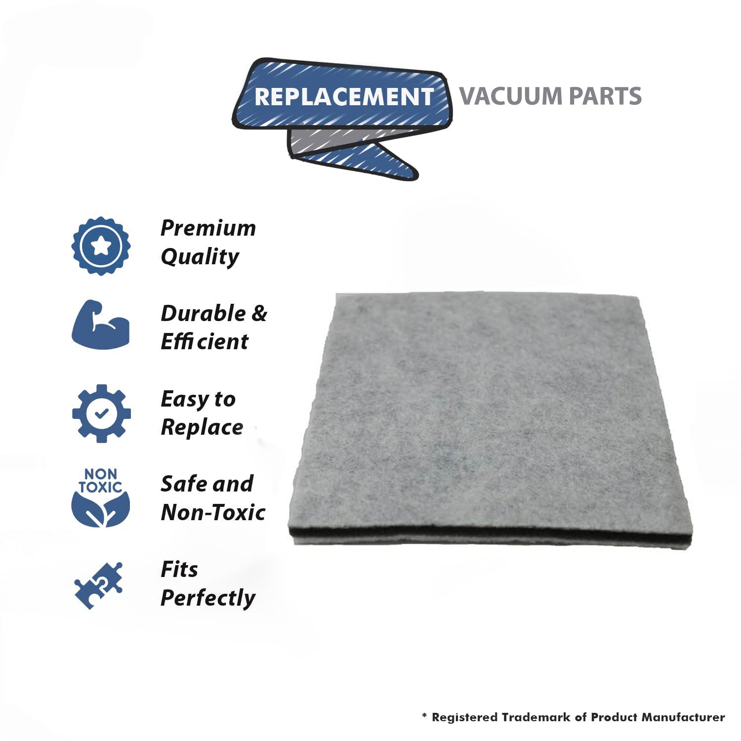 Topvacuumparts Replacement Part For CR109 Vacuum Cleaner Air Inlet Filter # Compare to Part ZW0304-49