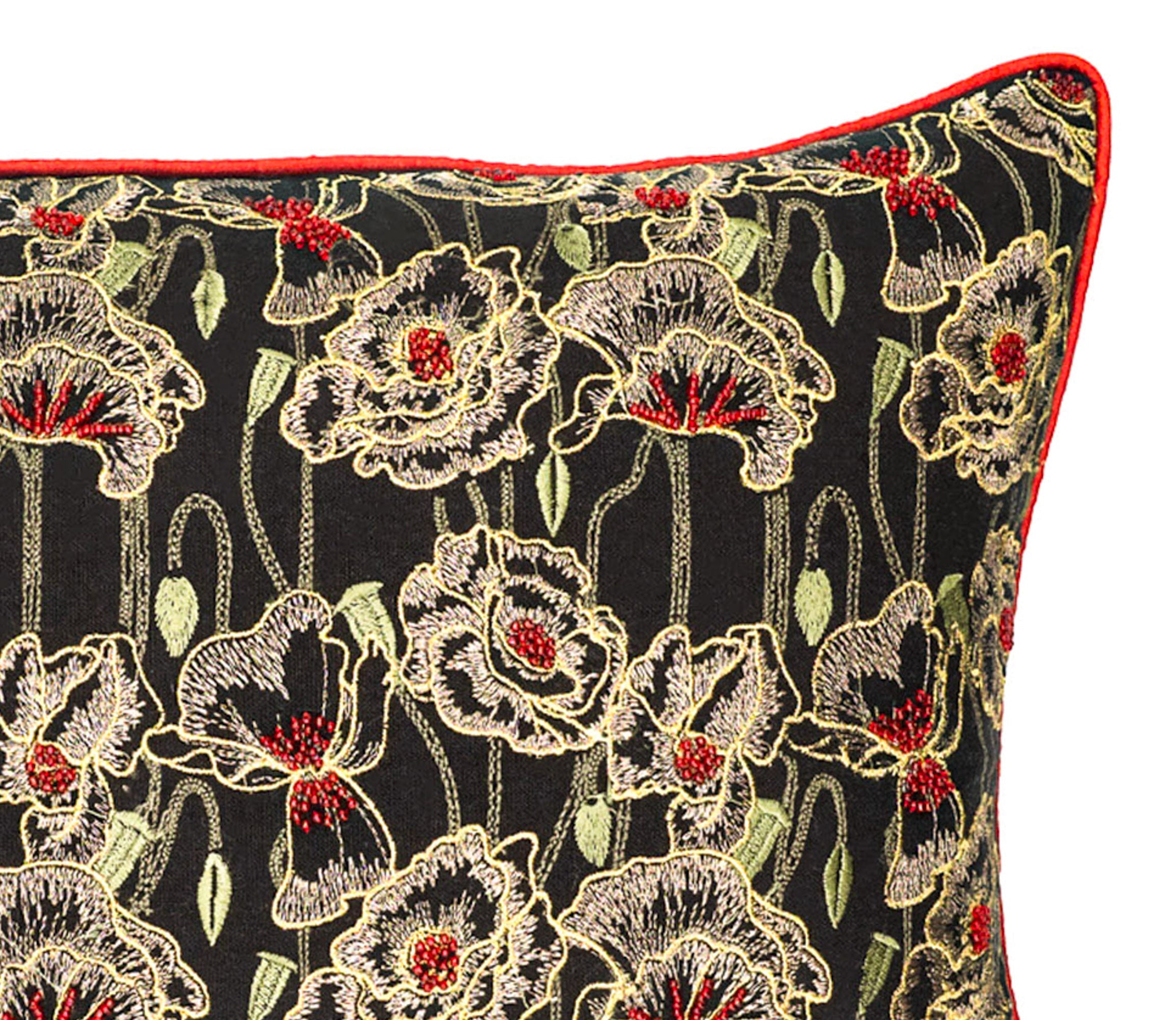 Black Orchid Linen Throw Pillow Cover, 12 X 20