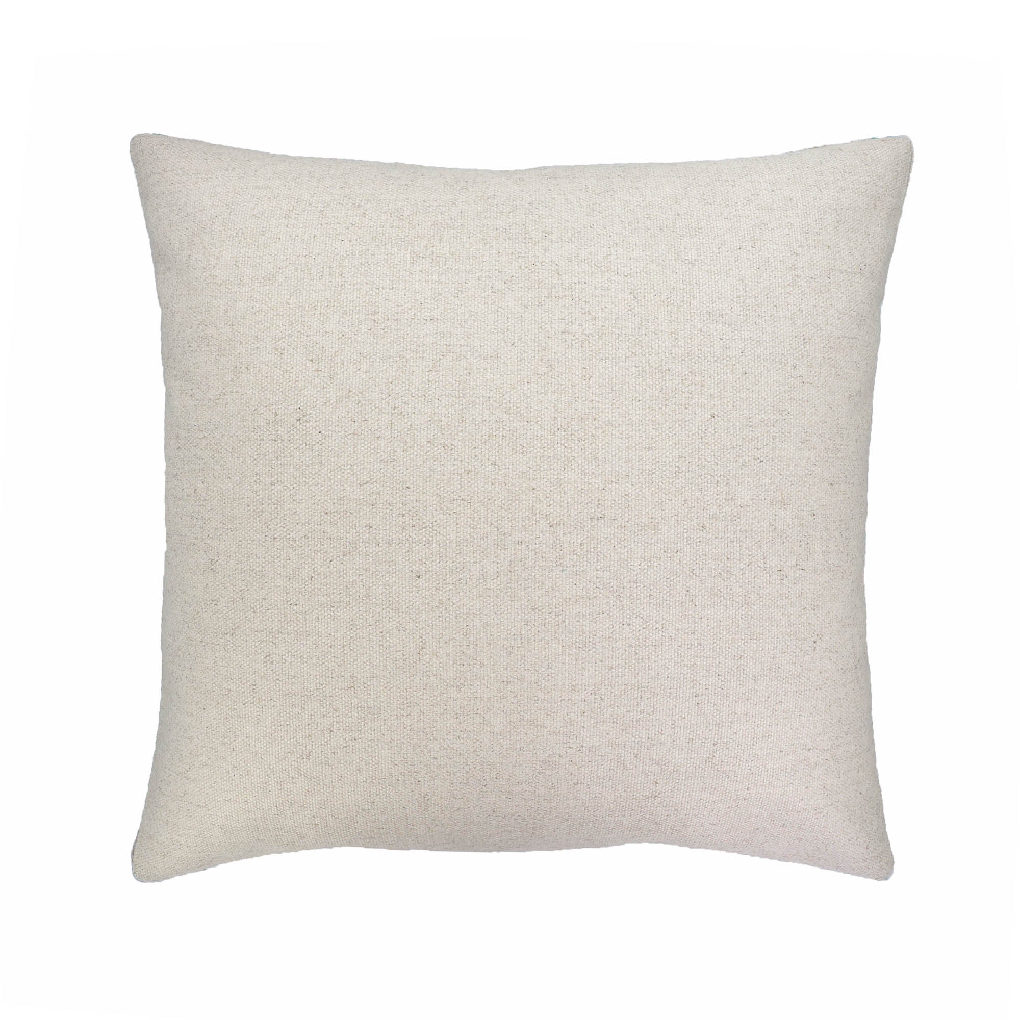 Blue Diamond Silk Velvet Ikat Throw Pillow Cover, 20  x 20