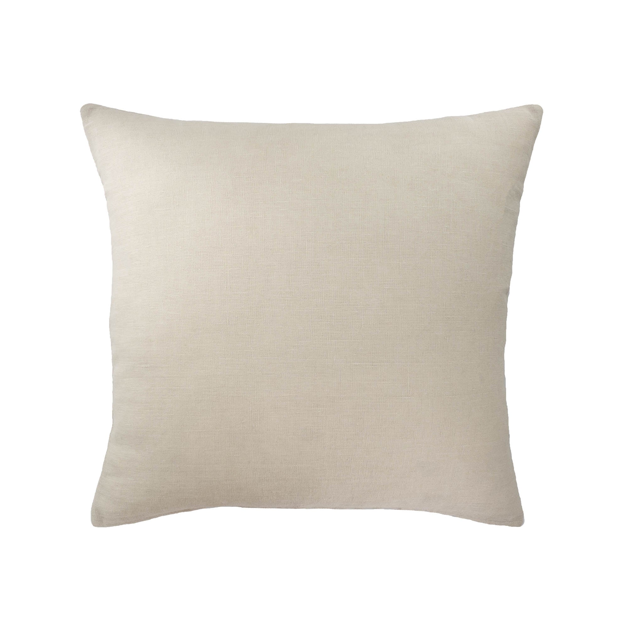 Chantilly Embroidered Linen Throw Pillow Cover, 18 x 18