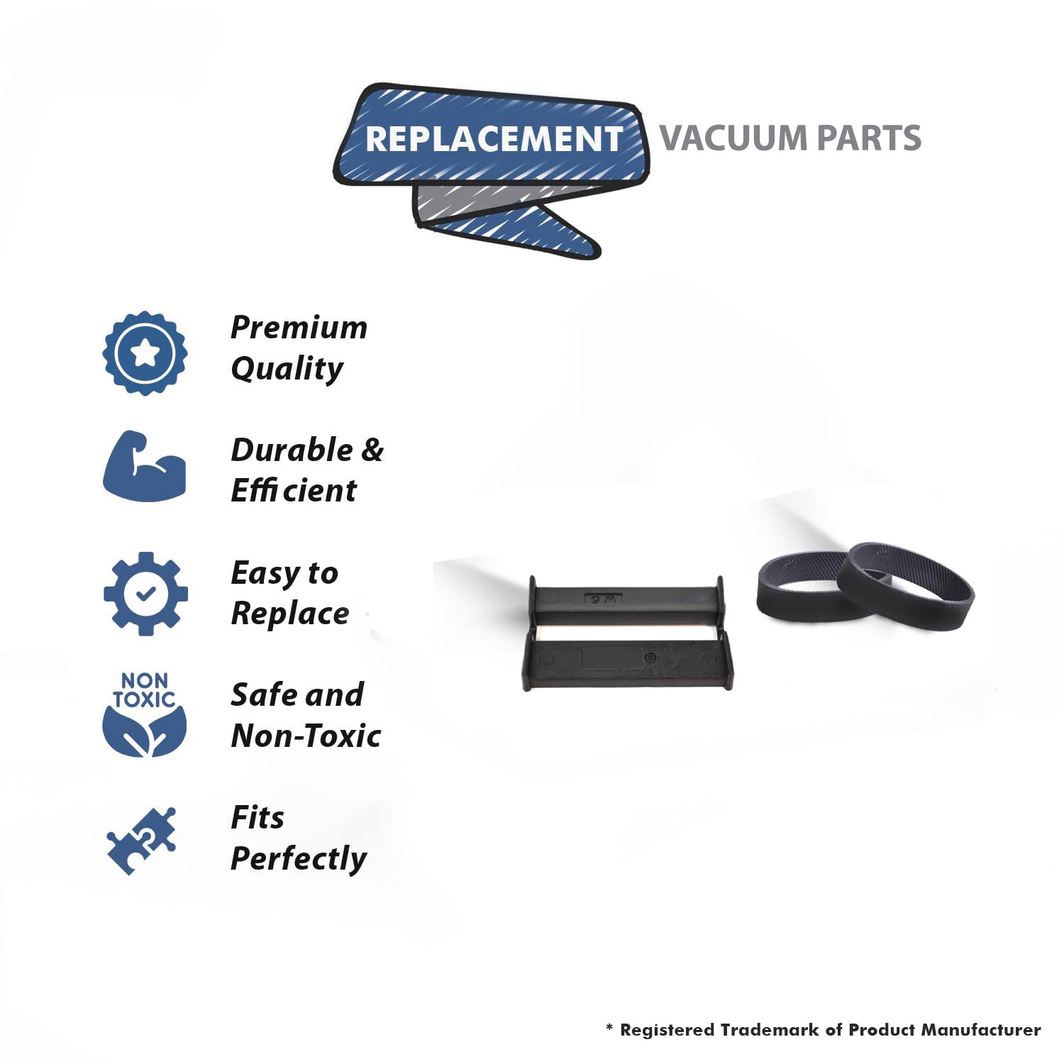Topvacuumparts Replacement For Kirby G3 Vacuum Cleaner Headlight Pivot Bushing with Free 2 Belts Compare to Part 161689S,301289S