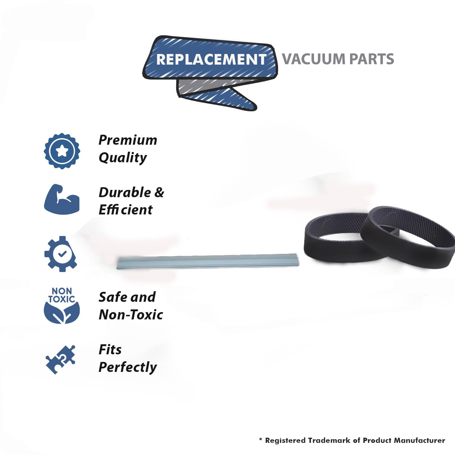 Topvacuumparts Replacement For Kirby Vacuum Cleaner C.S.S. Tray Suds Leveler with 2 Belts Compare to Part 305401S, 301289S