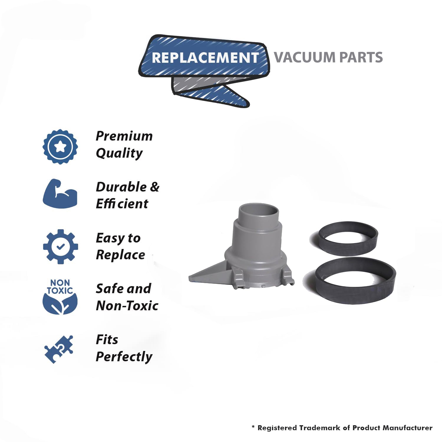 Topvacuumparts Replacement For Kirby Sentria Hose End With 2 Belt Compare to Part 301289S, 210006