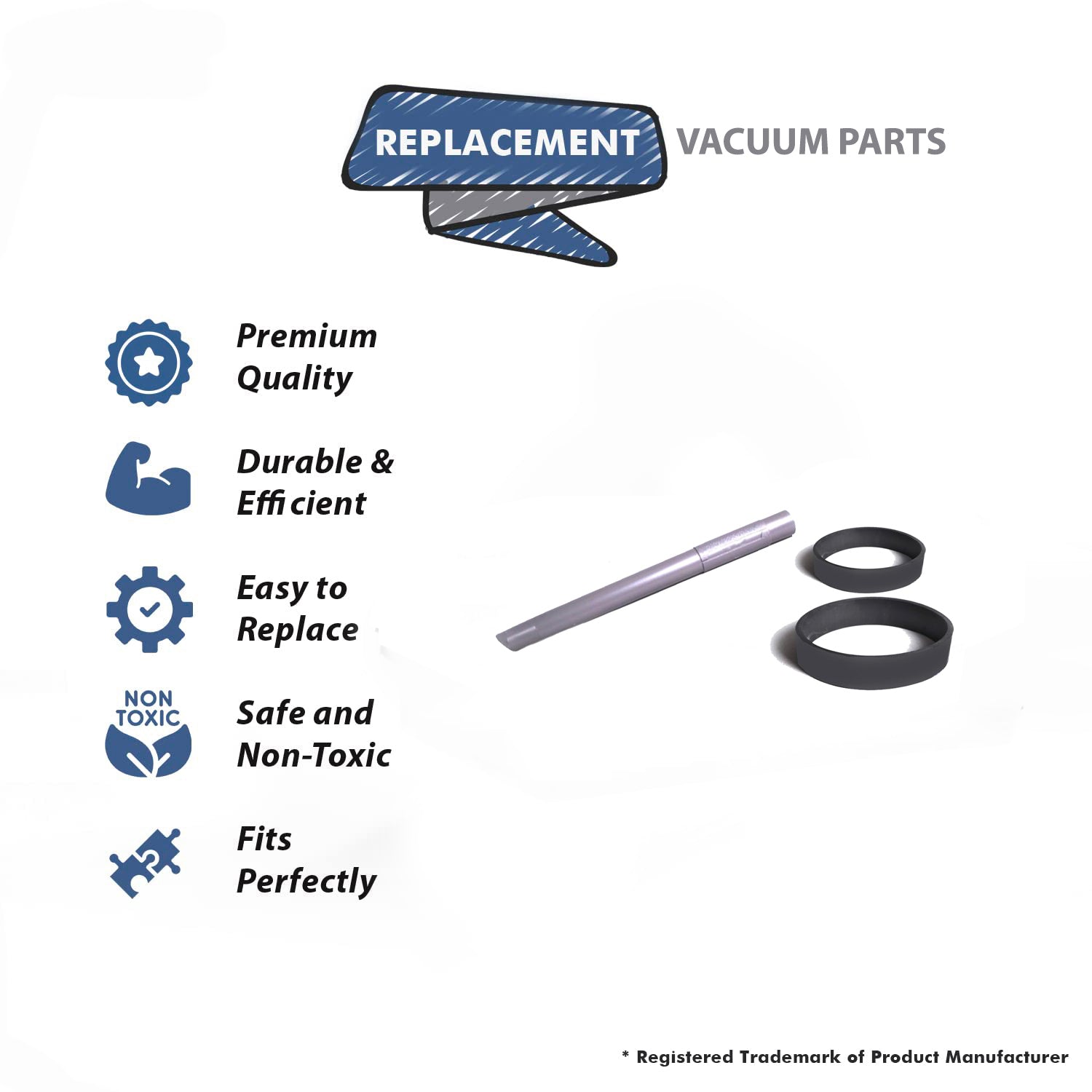 Topvacuumparts Replacement For Kirby Extension Wand with 2 Belt Compare to Part 224006, 301289S