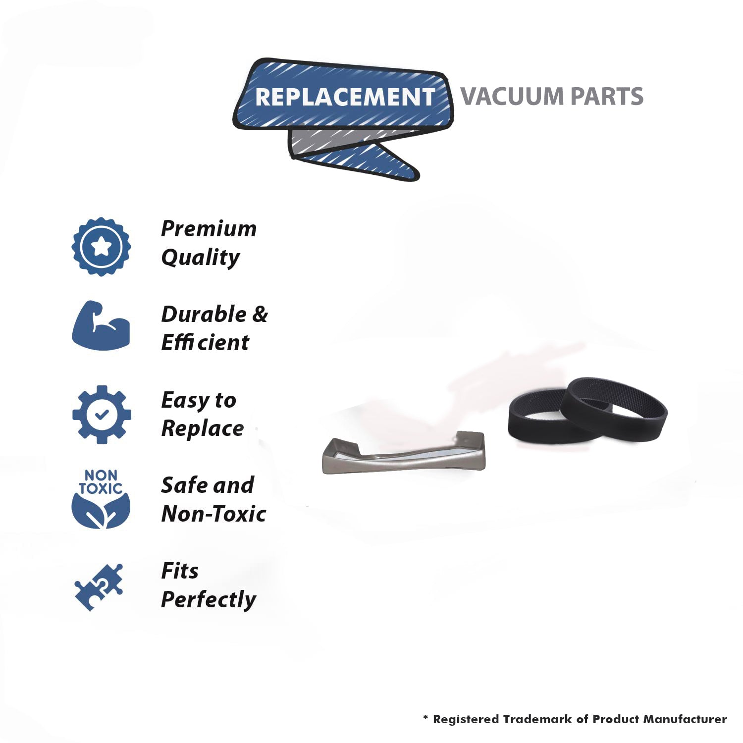 Topvacuumparts Replacement For Kirby Sentria Nozzle Bumper with 2 Belt Compare to Part 140412, 301289S