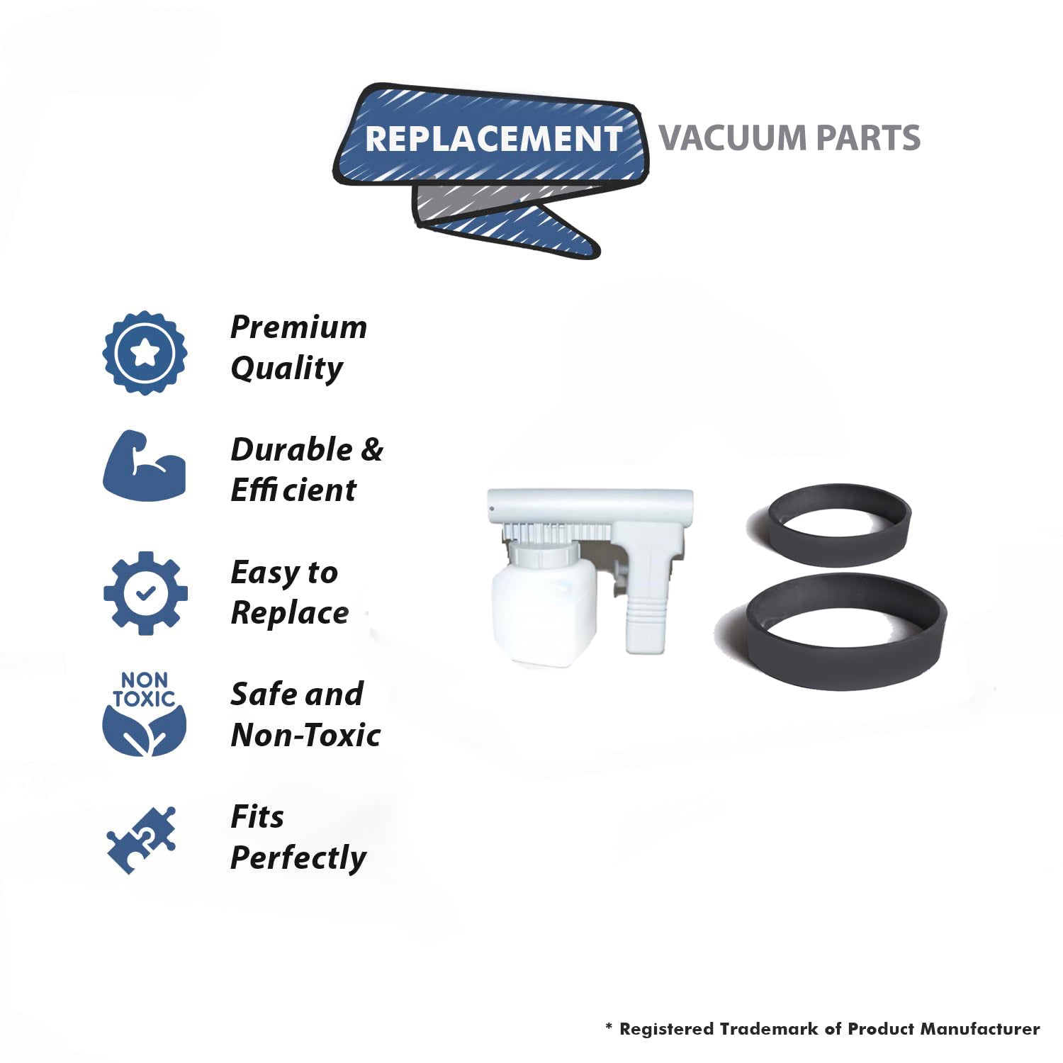 Topvacuumparts Replacement For Kirby Spray Gun Assy Twilight with 2 Belt Compare to Part 250201S, 301289S